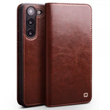 Qialino Samsung Galaxy S23 Etui Brun
