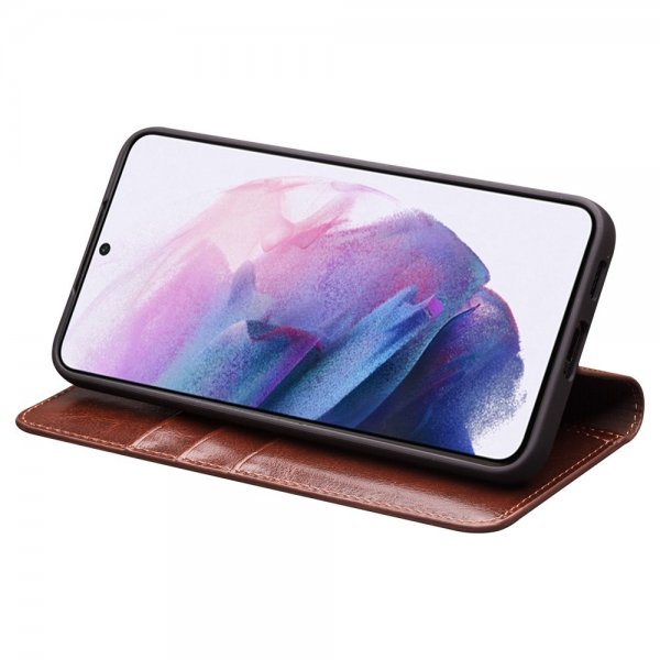 Qialino Samsung Galaxy S23 Etui Brun