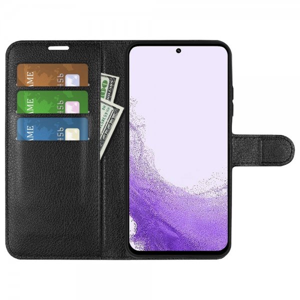 Nordic Covers Samsung Galaxy S23 Etui Litchi Raven Black