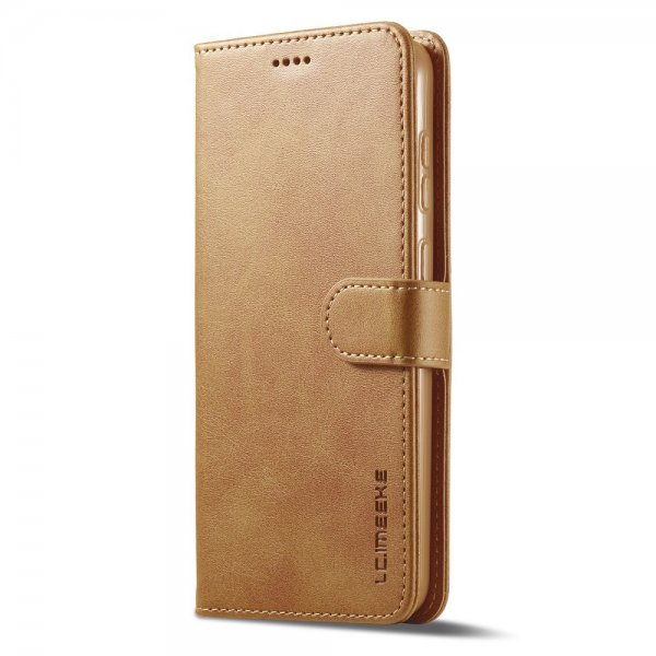 Lc.Imeeke Samsung Galaxy S23 Etui med Kortlomme stativfunksjon Brun