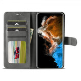 Lc.Imeeke Samsung Galaxy S23 Etui med Kortlomme stativfunksjon Grå