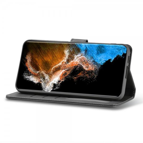 Lc.Imeeke Samsung Galaxy S23 Etui med Kortlomme stativfunksjon Grå