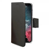 Celly Samsung Galaxy S23 Etui Wally Wallet Case Svart