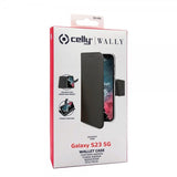 Celly Samsung Galaxy S23 Etui Wally Wallet Case Svart