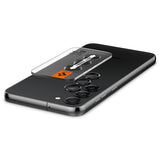 Spigen Samsung Galaxy S23/S23 Plus/S24 Kamerabeskytter GLAS.tR EZ Fit Optik Pro 2-pack Svart