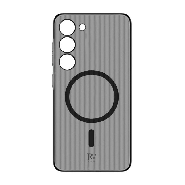 Rvelon Samsung Galaxy S23 Deksel Korrugerte MagSafe Svart