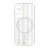 Rvelon Samsung Galaxy S23 Deksel Korrugerte MagSafe Hvit