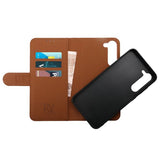 Rvelon Samsung Galaxy S23 Etui Detachable Wallet Case Brun