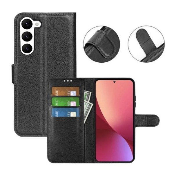 Samsung Galaxy S23 Etui med Stativ Svart