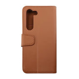 Rvelon Samsung Galaxy S23 Plus Etui Utbrettbar Kortlomme Brun