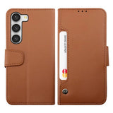 Rvelon Samsung Galaxy S23 Plus Etui Utbrettbar Kortlomme Brun