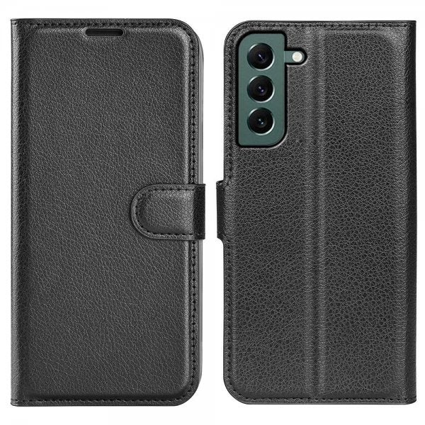 Nordic Covers Samsung Galaxy S23 Plus Etui Litchi Raven Black