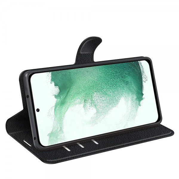 Nordic Covers Samsung Galaxy S23 Plus Etui Litchi Raven Black