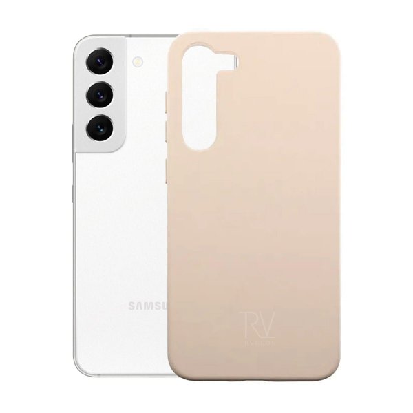 Rvelon Samsung Galaxy S23 Plus Deksel Silikon Beige