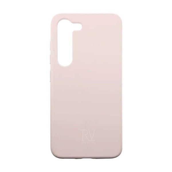 Rvelon Samsung Galaxy S23 Plus Deksel Silikon Sandrosa
