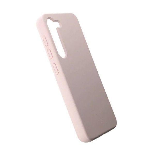 Rvelon Samsung Galaxy S23 Plus Deksel Silikon Sandrosa