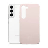 Rvelon Samsung Galaxy S23 Plus Deksel Silikon Sandrosa