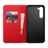 Rvelon Samsung Galaxy S23 Plus Etui Detachable Wallet Case Rød