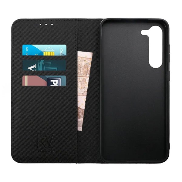 Rvelon Samsung Galaxy S23 Plus Etui Detachable Wallet Case Svart