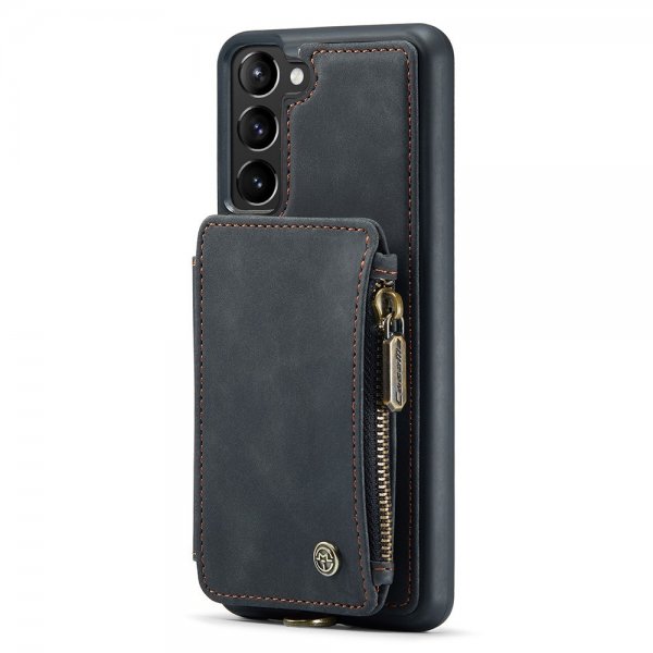 CaseMe Samsung Galaxy S23 Plus Deksel C20 Kortlomme Glidelås Svart
