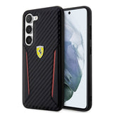 Ferrari Samsung Galaxy S23 Plus Deksel Carbon & Stripe Svart