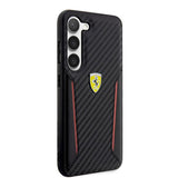 Ferrari Samsung Galaxy S23 Plus Deksel Carbon & Stripe Svart