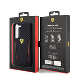 Ferrari Samsung Galaxy S23 Plus Deksel Carbon & Stripe Svart