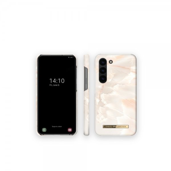 Ideal of Sweden Samsung Galaxy S23 Plus Deksel Fashion Case Rose Pearl Marble