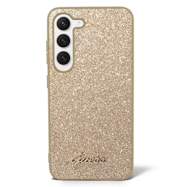 Guess Samsung Galaxy S23 Plus Deksel Fixed Glitter Case Gull