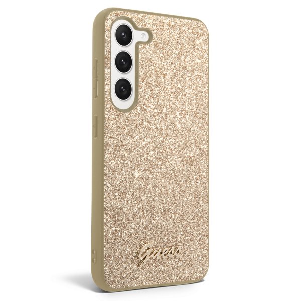 Guess Samsung Galaxy S23 Plus Deksel Fixed Glitter Case Gull