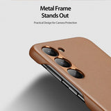 Dux Ducis Samsung Galaxy S23 Plus Deksel Grit Series Brun
