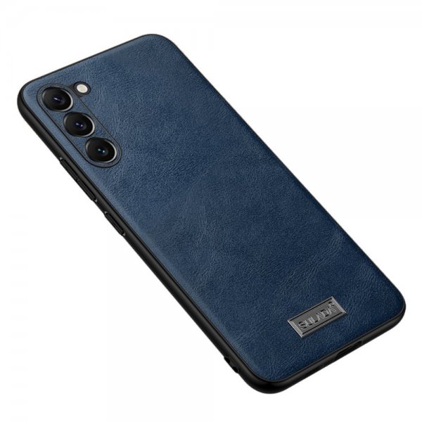 Sulada Samsung Galaxy S23 Plus Deksel Skinntekstur Blå