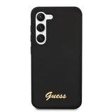 Guess Samsung Galaxy S23 Plus Deksel Liquid Silicone Metal Logo Svart