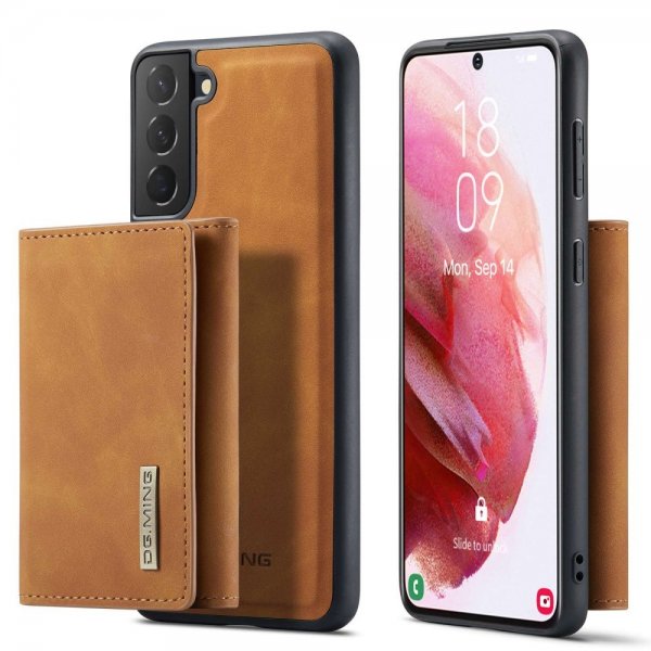 Dg.Ming Samsung Galaxy S23 Plus Deksel M1 Series Avtakbart Kortholder Brun