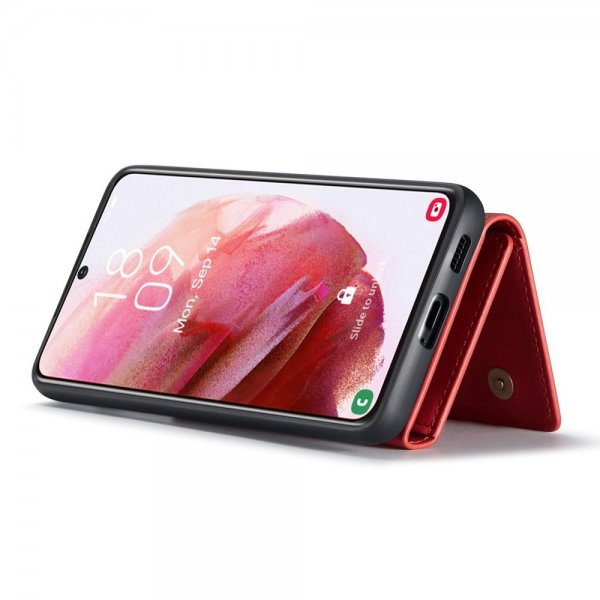Dg.Ming Samsung Galaxy S23 Plus Deksel M1 Series Avtakbart Kortholder Rød