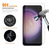 ENKAY Samsung Galaxy S23 Plus Deksel med Skjermbeskytter Skinntekstur Rosa