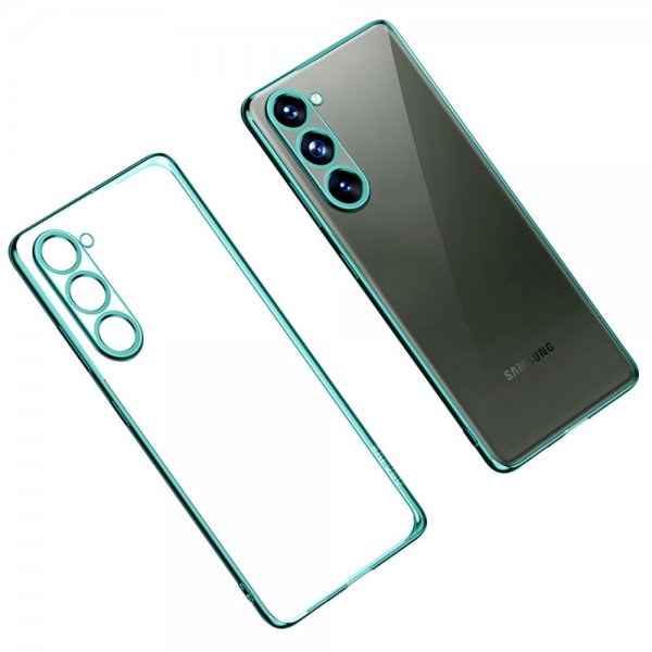 Sulada Samsung Galaxy S23 Plus Deksel Belagt Kant Grønn