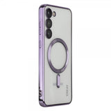 ENKAY Samsung Galaxy S23 Plus Deksel Belagt Kant MagSafe Lilla