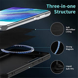 Samsung Galaxy S23 Plus Deksel Silikon MagSafe Svart
