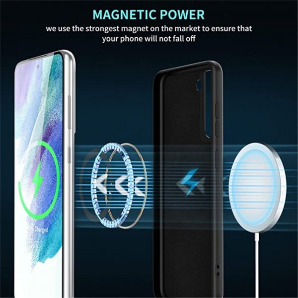 Samsung Galaxy S23 Plus Deksel Silikon MagSafe Svart