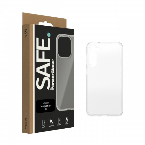 SAFE. by PanzerGlass Samsung Galaxy S23 Plus Deksel Soft TPU Case Transparent