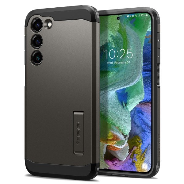 Spigen Samsung Galaxy S23 Plus Deksel Tough Armor Gunmetal