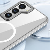 Samsung Galaxy S23 Plus Deksel Transparent MagSafe Sølv