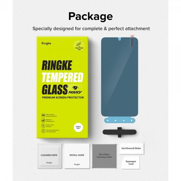Ringke Samsung Galaxy S23 Plus Skjermbeskytter Privacy Glass