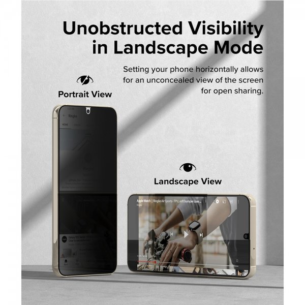 Ringke Samsung Galaxy S23 Plus Skjermbeskytter Privacy Glass