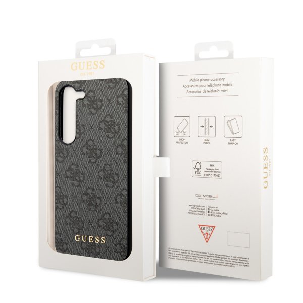 Guess Samsung Galaxy S23 Deksel 4G Charms Grå