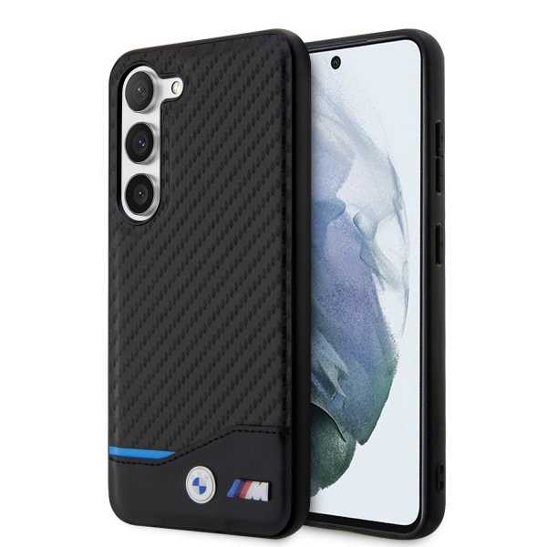 BMW Samsung Galaxy S23 Deksel Carbon & Stripe Svart
