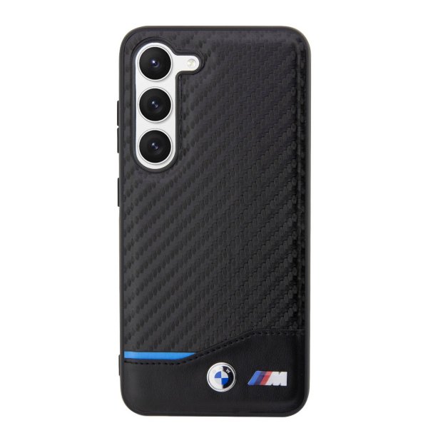 BMW Samsung Galaxy S23 Deksel Carbon & Stripe Svart