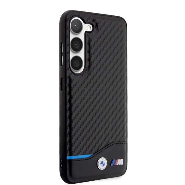 BMW Samsung Galaxy S23 Deksel Carbon & Stripe Svart