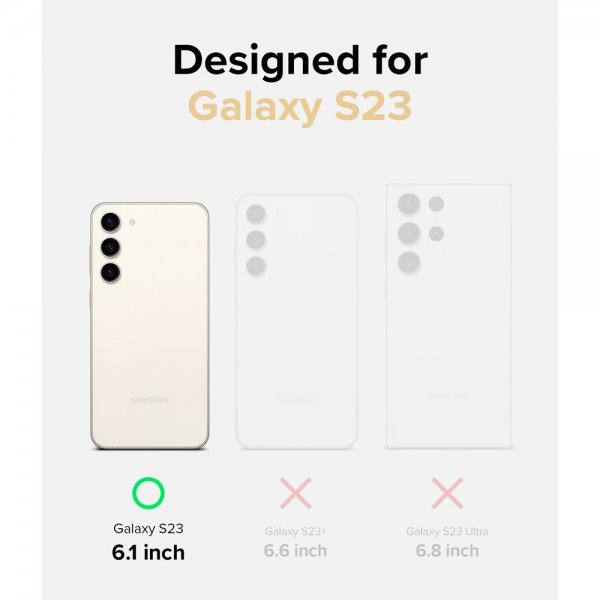 Ringke Samsung Galaxy S23 Deksel Fusion Magnetic Matte Clear